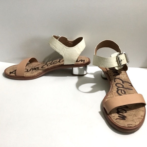 Sam Edelman Trina leather upper and cork insole sandals - Picture 8 of 12
